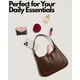 thumbnail image 3 of Bolso de hombro para mujer - Bolsos de hombro pequeños - Lindos bolsos Hobo de moda - Correa ajustable de cuero vegano, 3 of 5