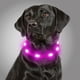 thumbnail image 1 of Collar luminoso para perros, recargable por USB, con luces LED, ajustable y con luces intermitentes, para perros pequeños, medianos y grandes, color rosa, 1 of 5