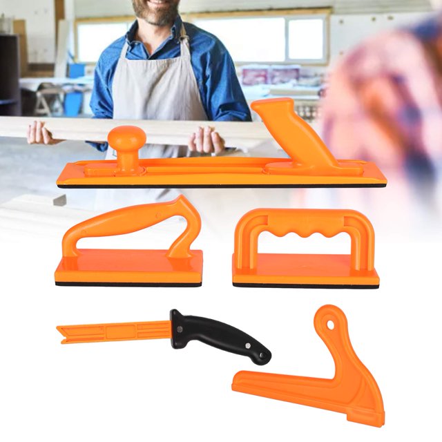 Push Block Stick Set, ABS Poignée Portable Travail du Bois Pousse des Blocs Bâtons pour Raboteuses