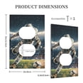 thumbnail image 3 of Daiia Astronaut Soccer Field Pattern Decorator Wall Plate Child Safe Outlet Cover, Switch and Outlet Covers,Size 1-Gang 5.0" x3.0" , Polycarbonate Thermoplastic-Style S, 3 of 6