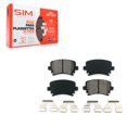 thumbnail image 1 of SIM Rear Semi-Metallic Disc Brake Pads SIM-1108 for Car Volkswagen Tiguan Jetta Audi GTI Rabbit A4 Quattro Passat CC Eos A6 Q3 TT A3 Golf R TTS R32 RS Limited, 1 of 8