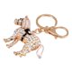 thumbnail image 2 of Llavero con forma de caballo y diamantes de imitación, colgante de caballo con diamantes de imitación, llavero decorativo, 2 of 7