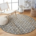 thumbnail image 2 of SAFAVIEH Natura Harold Diamond Area Rug, Ivory/Yellow, 6' x 6' Round, 2 of 8