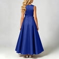 BFHHYA Flower Girls Dress Flowy A Line Swing Sleeves Maxi Dresses ...