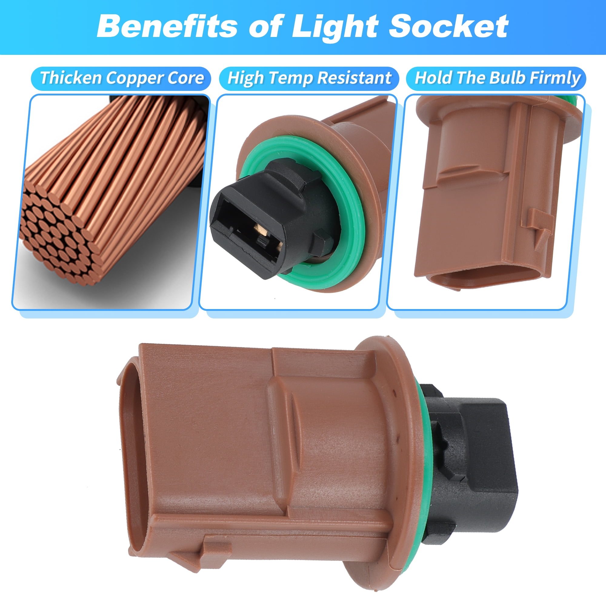 Unique Bargains Turn Signal Socket Connector Kit for Jeep Grand Cherokee 2012-2017