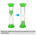 thumbnail image 4 of Uxcell 1 Minute Sand Timer, 6pack Small Sandy Clock, Count Down Sand Glass Green, 4 of 5