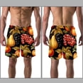 thumbnail image 3 of luoweisi Men's Beach Shorts Quick Dry Swim Trunks with Mesh Lining Fruit M, 3 of 5