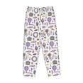 thumbnail image 4 of Xecao Lavender Flowers Women's Straight Lounge Pajama Pants: The Epitome of Relaxed Sleepwear, 4 of 9