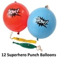 thumbnail image 4 of 134 pc Super Hero Party Favor Pack (12 Superhero Buildables & 48 Superhero Tattoos, 12 Punching Balloon Punchballs, 12 Superhero Keychains), Super Hero Birthday Shop Party Favor Supplies & Decorations, 4 of 10