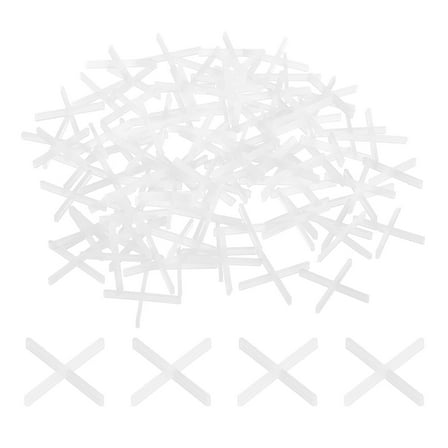 2500Pack Tile Spacers, 1mm 1/32" Cross Shape Wall Floor Tile Spacer, White