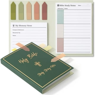 AIERSA Pastel Transparent Sticky Notes, 8 Pads Clear Sticky Notes for  Annotation Books,Page Markers, Index, Bible Study Accessories, Aesthetic  School