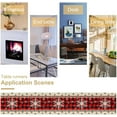thumbnail image 2 of Snowflakes Christmas Table Runner Buffalo Plaid Winter Holiday Theme Art Printed Dinner Runner for Home Party Kitchen Dining Table Decor Fabric 1 Panel W13xL36in, 2 of 6
