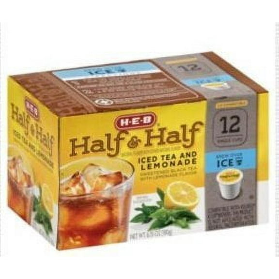H.E.B Iced Tea Single Serve Cups 12 cts. (Pack of 2) (Half & Half)