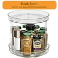 thumbnail image 2 of Sorbus 9-Inch 2-Tier Clear Lazy Susan with 2 Flat Turntables | Fridge, Pantry, Cabinet Organizers, 2 of 6