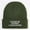Army Green, variant on "PLEASE BE PATIENT I HAVE AUTISM" Letter Embroidered Heavyweight Acrylic Knit Beanie, Unisex High Stretch Cozy Warm Winter Hat for Adults