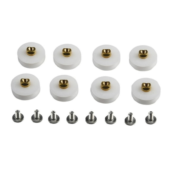 8Pcs Replacement Shower Door Rollers / Runners / Wheels Grooved 22.5Mm Diameter