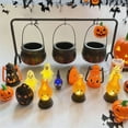 thumbnail image 3 of Party Decoration Pumpkin Candy Bucket With Hanging Rack, 3 Pack Trick Or Treat Buckets For Kids Events, Home Decor And Party Supplies, 3 of 4