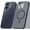 Blue, variant on Dteck for iPhone 17 Magnetic Case, Shockproof Compatible with MagSafe Accessory, Drop Protection Magnetic Phone Case Scratch-Resistant Frosted Back Cover, Gray