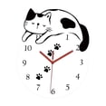 thumbnail image 1 of Reloj colgante de pared acrílico con diseño de gato de dibujos animados, moderno y decorativo, decoración de pared de 24x30cm para regalo de, 1 of 9