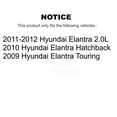thumbnail image 2 of Transit Auto Front Disc Brake Rotors and Ceramic Pads Kit for Car Hyundai Elantra K8T-100389, 2 of 11