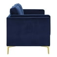 thumbnail image 5 of Modway Kaiya Performance Velvet Sofa with Metal Leg - Midnight Blue, 5 of 10