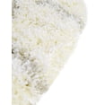 thumbnail image 7 of Unique Loom Soft Touch Shag Collection Area Rug - Dora (8' Round Ivory/Gray), 7 of 7