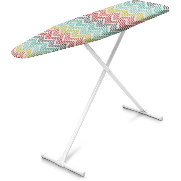 Mainstays T Leg Ironing Board With Cover Rainbow Chevron Walmart Com Walmart Com