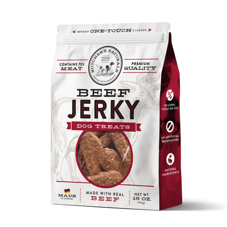 Butcher s Naturals Slow Roasted Beef Jerky Dog Treats 16 oz
