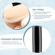 200 Pcs Sponge Eyeshadow Applicators,Eyeshadow applicators sponge,Double Sided Eyeshadow Brush with Box,Black Makeup Applicators.