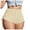 Khaki, variant on Womens Fashion Casual Summer Drawstring Sexy Shorts Side Strap Soild Color Pants