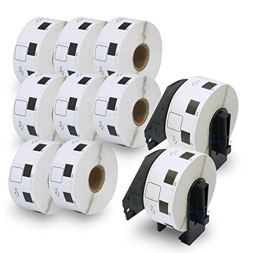 1 Reusable Frame 90 DK-1204 Replacement Rolls Compatible w/ Brother 