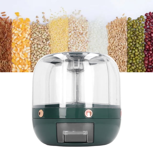 CHICIRIS Dispensador de Arroz Dispensador de Arroz de 35 Kg de Capacidad Impermeable Diseño Giratorio Encimera Dispensadora de Arroz con una Llave para Cocina ANGGREK Otros