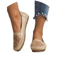 thumbnail image 3 of Loafers for Women Business Casual Shoes Comfortable Lightweight Penny Loafers Slip On Work Flats Moccasins Driving Boat Shoes, 3 of 5