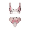 thumbnail image 4 of Daiia High Heel Shoes Butterfly Women's Bikini Set Two Piece Swimsuit High Waisted Bikini Adjustable Straps Bikini Perfect for Beach, Pool, and Summer Vacation-X-Large, 4 of 9