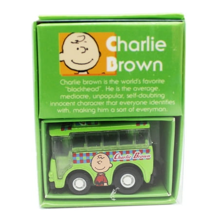 Charlie Brown and Schroeder Matching Character Mini Toy Bus Set (2pc)