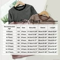 thumbnail image 2 of Lmnyox Kids Long Sleeve T Shirt Casual Basic Striped Crew Neck Pullover Tee Boys Girls Lightweight Undershirts, 2 of 3