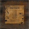 thumbnail image 1 of Unique Loom Barista Botanical Border Area Rug 8' x 8' Square Beige/Gray, 1 of 1