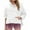 White, variant on Zpanxa Womens Winter Coats Quilted Jacket Pullover Warm Snow Jacket Lightweight Long Sleeve Hooded Coats with Pockets