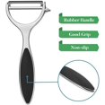 thumbnail image 4 of Heldig Peeler for Kitchen, Potato Vegetable Fruit Peeler, Stainless Steel Y Shape, Green, Black, 4 of 5