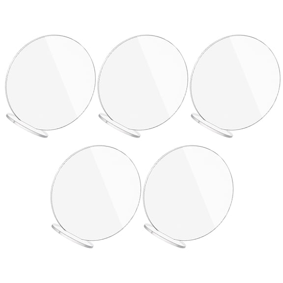 Luxshiny 5Sets Reusable Clear Acrylic Wedding Place Cards for Table Setting and Banquet Use