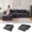Dark Grey, variant on BYBYME Modular Sectional Sofa,Foldable Upholstered L Shaped Boneless Couches,Tufted 4-Seat Cloud Couch with Deep Seat,No Assembly Required,Dark Green