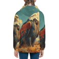 thumbnail image 6 of Kdxio Western Desert Cactus Bald Eagle Pattern Kids Boys Girls Zip Up Hoodie 3D Printed Hooded Sweatshirt Hoody Coat with Pocket 7-12 Y-Small, 6 of 6