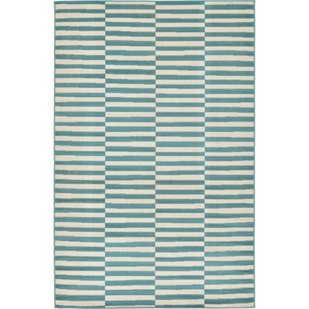 Traditional Rectangular Green - Unique Loom Striped Williamsburg Rug