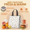 thumbnail image 5 of White Fairy Cottage Princess Pattern Insulated Lunch Bag for Women & Adults,Large Portable Soft Cooler Lunch Bag,Thermal Food Storage Tote with Pearl Cotton,8.66L,8.75x5.75x9.5 Inch, 5 of 6