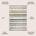 thumbnail image 2 of JONATHAN Y SANTA THERESA 3 x 5 Area Rug, Faiza Moroccan Striped Geometric - Multi/Cream, SNT106A-3, 2 of 10