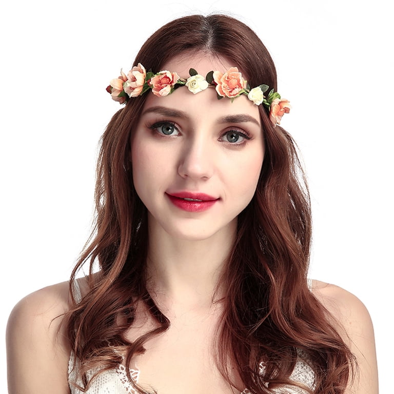 JFGHDG Padded Headband,Flower Headband,Pearl Headband,Thick  display picture 3