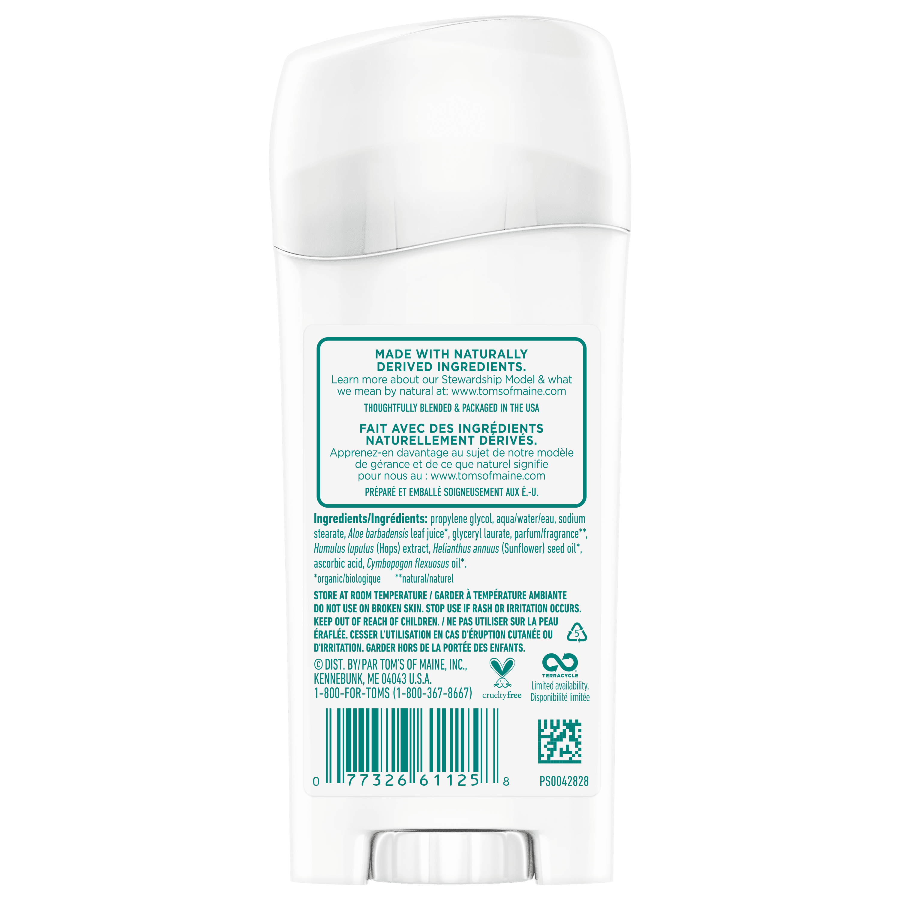 Tom's of Maine Long-Lasting Aluminum-Free Natural Deodorant for Women, Fresh Apricot, 2.25 oz