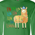 thumbnail image 4 of Inktastic Cute Christmas Fa Lla Llama Long Sleeve T-Shirt, 4 of 5