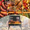 thumbnail image 5 of Portable BBQ Charcoal Grill, Compact Folding Lightweight Small, Outdoor Cooking for Camping Hiking Picnics Tailgating Beach Backyard Parties, 5 of 8