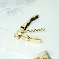 thumbnail image 5 of Viski 24k Gold Corkscrew Wine Opener with Foil Cutter, Manual Bottle Opener, 5 of 7